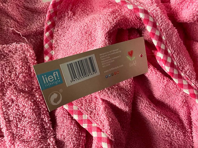 Lief! badjas meisjes 1-2 jaar (7x) - afbeelding 4 van  5