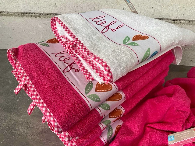 Lief! handdoek meisjes 70 x 130 cm (10x) - afbeelding 2 van  4