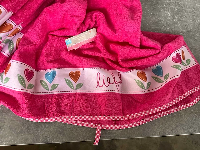 Lief! handdoek meisjes 70 x 130 cm (10x) - afbeelding 3 van  4