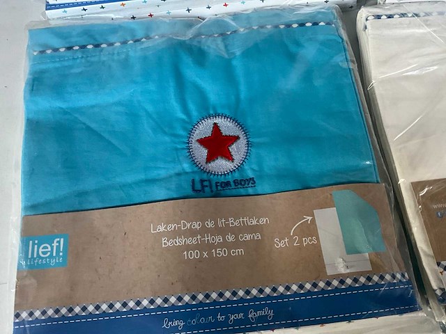 Lief! laken jongens set van 2 (21x) - afbeelding 2 van  5