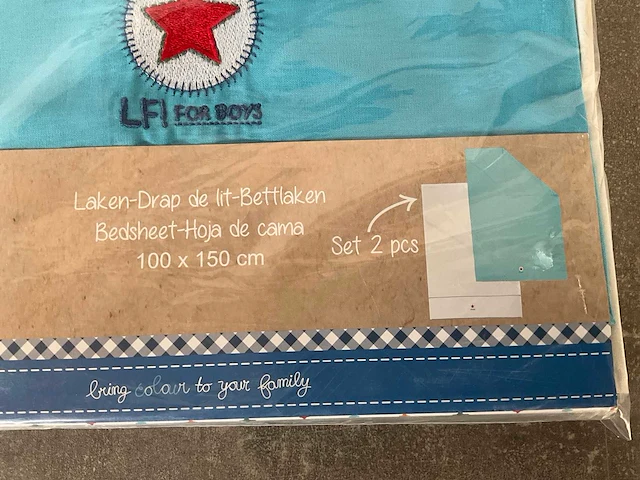 Lief! laken jongens set van 2 stuks diverse maten (20x) - afbeelding 5 van  10
