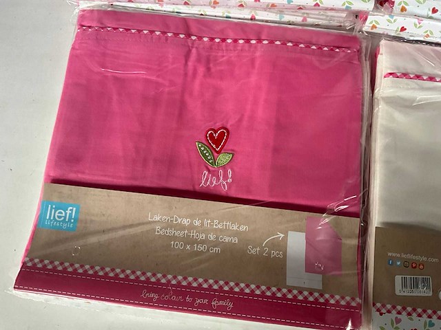 Lief! laken meisjes set van 2 (17x) - afbeelding 2 van  5