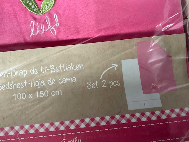 Lief! laken meisjes set van 2 (17x) - afbeelding 3 van  5