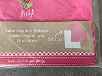 Lief! laken meisjes set van 2 stuks 80 x 100 (17x) - afbeelding 2 van  7