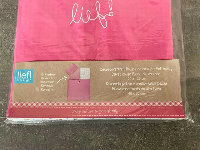 Lief! omkeerbare dekbedovertrek set voor meisjes (17x) - afbeelding 3 van  8
