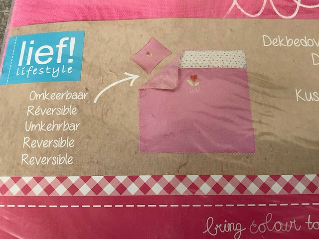 Lief! omkeerbare dekbedovertrek set voor meisjes (20x) - afbeelding 4 van  7