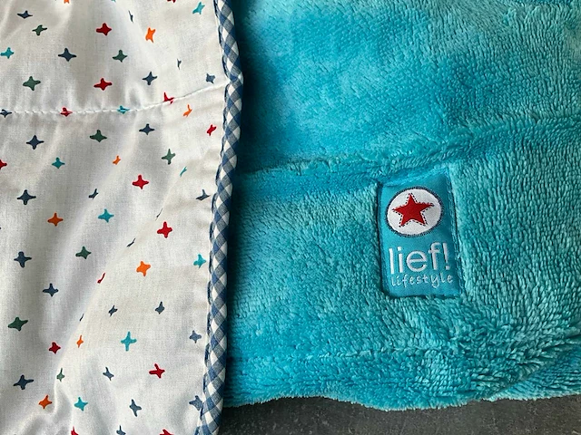 Lief! quilt deken jongens 100 x 150 cm (12x) - afbeelding 2 van  6
