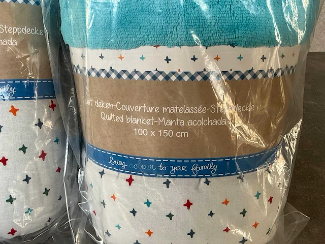 Lief! quilt deken jongens 100 x 150 cm (12x) - afbeelding 4 van  6