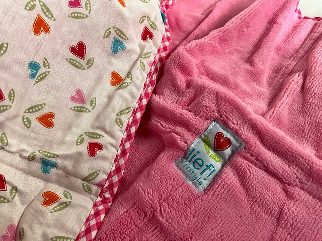 Lief! quilted deken meisjes verschillende designs (40x) - afbeelding 2 van  10