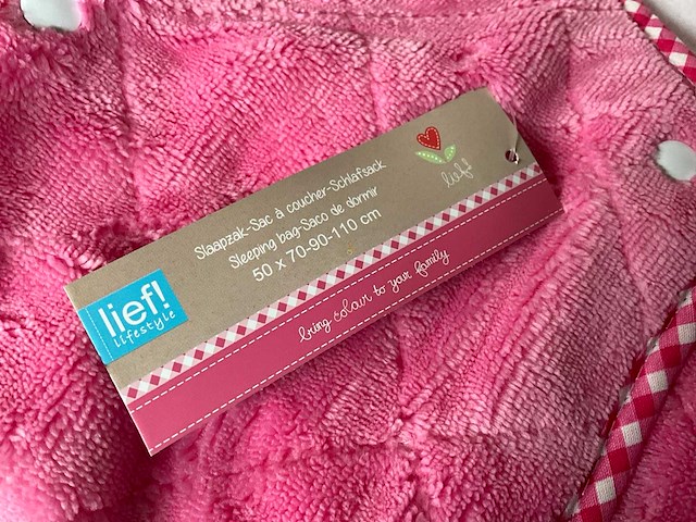 Lief! slaapzak meisjes mouwloos 50 x 70-90 - 110 cm (19x) - afbeelding 3 van  5