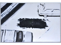 Liesbeth sevenhuijsen - bovenaanzicht old timer cars - olie op doek - afbeelding 2 van  8