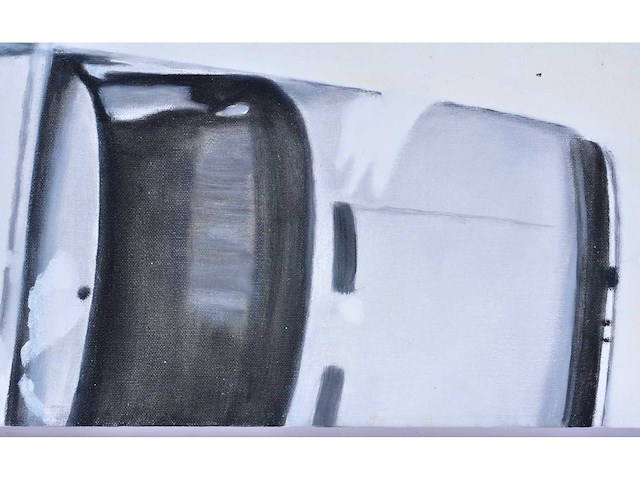 Liesbeth sevenhuijsen - bovenaanzicht old timer cars - olie op doek - afbeelding 3 van  8