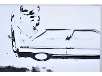 Liesbeth sevenhuijsen - bovenaanzicht old timer cars - olie op doek - afbeelding 5 van  8