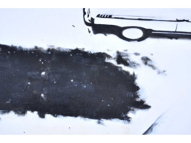 Liesbeth sevenhuijsen - bovenaanzicht old timer cars - olie op doek - afbeelding 6 van  8