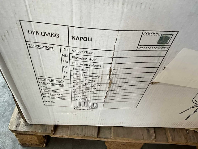 Lifa living napoli eetkamerstoel fluweel (6x) - afbeelding 7 van  13