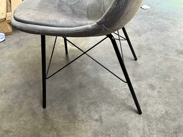 Lifa living napoli eetkamerstoel fluweel (6x) - afbeelding 10 van  13