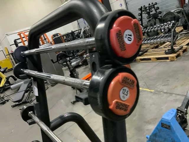 Life fitness hammer barbells met rek krachtstation - afbeelding 4 van  5