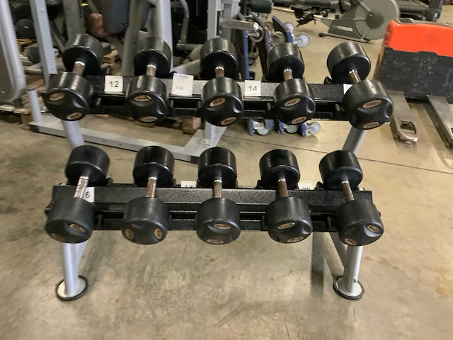 Life maxx dumbbell set 2 oplopend 12kg t/m 20kg krachtstation - afbeelding 1 van  7