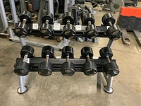 Life maxx dumbbell set 2 oplopend 12kg t/m 20kg krachtstation - afbeelding 1 van  7