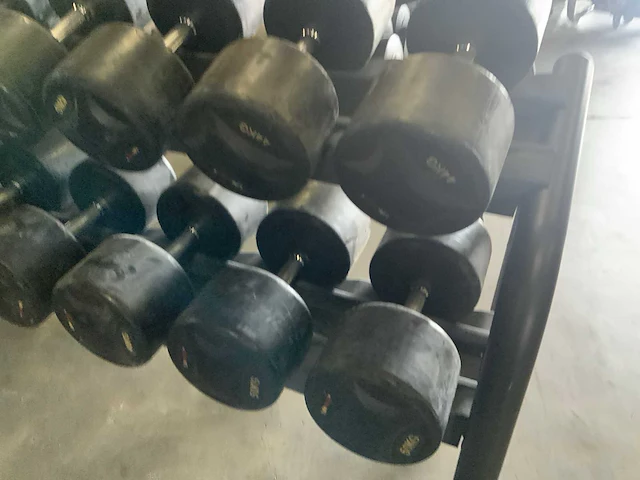 Life maxx dumbbells met rek set 16;42;44;46;48;50kg krachtstation - afbeelding 2 van  5
