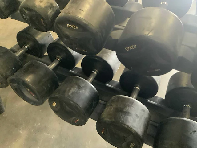 Life maxx dumbbells met rek set 16;42;44;46;48;50kg krachtstation - afbeelding 3 van  5