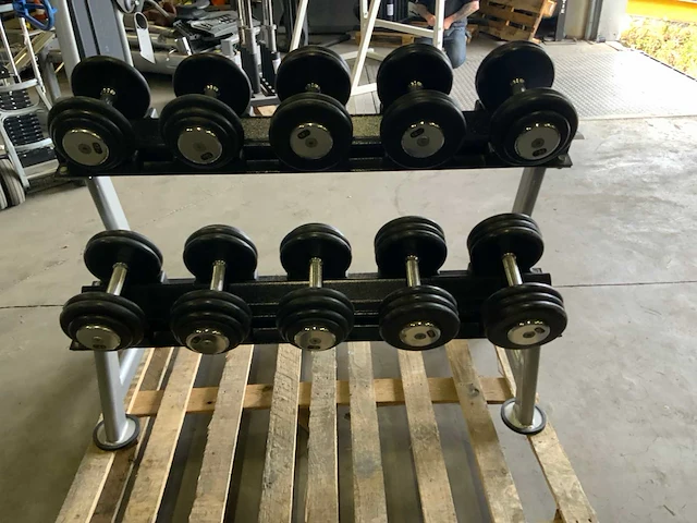 Life maxx dumbells met rek 12 t/m 20kg krachtstation - afbeelding 1 van  4