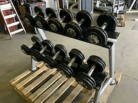 Life maxx dumbells met rek 12 t/m 20kg krachtstation - afbeelding 2 van  4