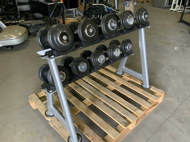 Life maxx dumbells met rek 12 t/m 20kg krachtstation - afbeelding 4 van  4