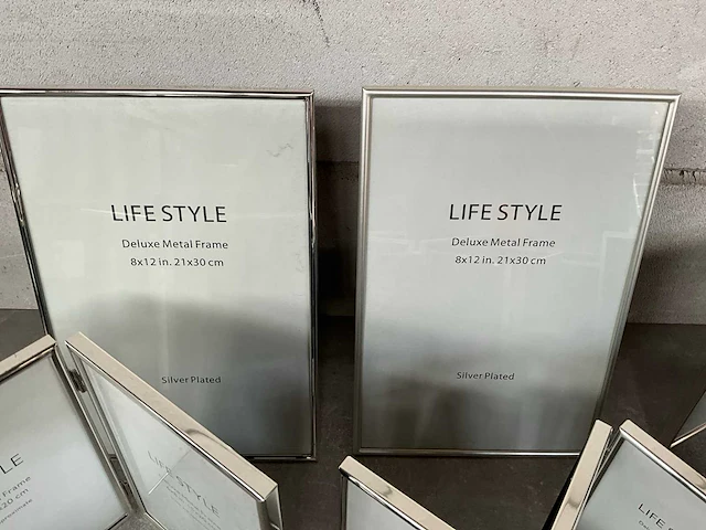 Life style diverse verzilverde fotolijsten (12x) - afbeelding 2 van  9