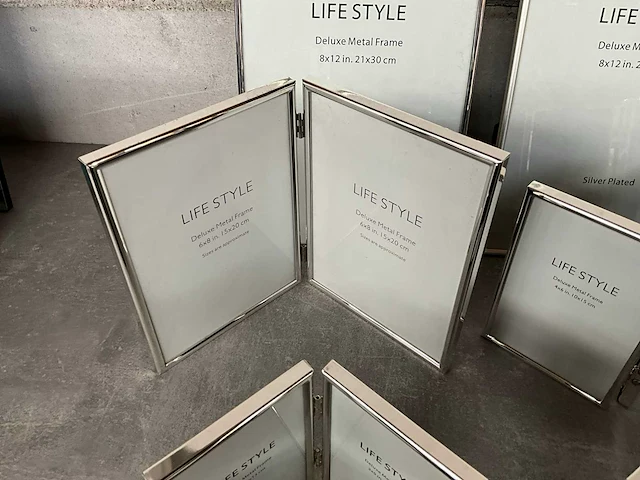 Life style diverse verzilverde fotolijsten (12x) - afbeelding 3 van  9