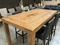 Life teak bartafel corona old teak 180 x 100cm - planken - afbeelding 2 van  4