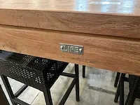 Life teak bartafel corona old teak 180 x 100cm - planken - afbeelding 4 van  4
