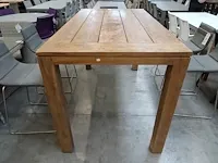 Life teak bartafel corona old teak 180cm brede planken - afbeelding 2 van  5