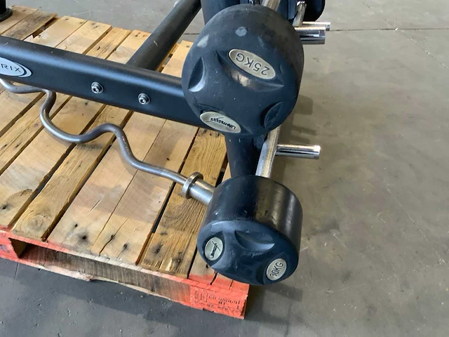 Lifemaxx barbells met rek 8x stuks krachtstation - afbeelding 5 van  7