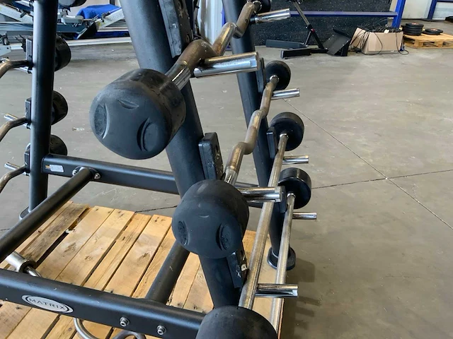 Lifemaxx barbells met rek 8x stuks krachtstation - afbeelding 6 van  7