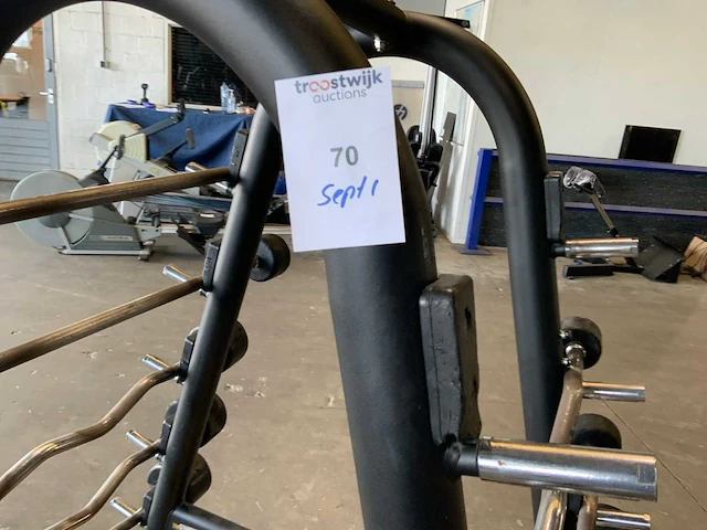 Lifemaxx barbells met rek 8x stuks krachtstation - afbeelding 7 van  7