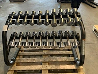 Lifemaxx chrome dumbells mix krachtstation - afbeelding 1 van  8