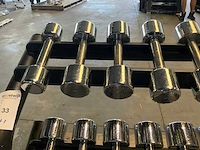 Lifemaxx chrome dumbells mix krachtstation - afbeelding 4 van  8