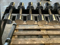 Lifemaxx chrome dumbells mix krachtstation - afbeelding 5 van  8