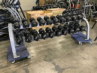 Lifemaxx dumbbell set 22kg t/m 40kg krachtstation - afbeelding 3 van  10