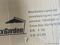 Ligbed en tuinset van 2 tuinstoelen - afbeelding 1 van  2