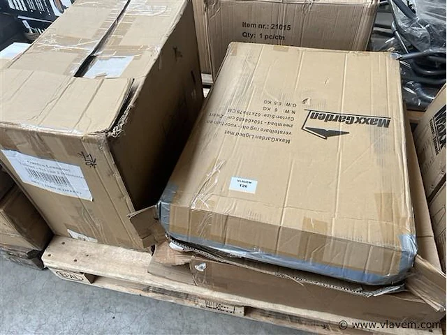 Ligbed en tuinset van 2 tuinstoelen - afbeelding 2 van  2