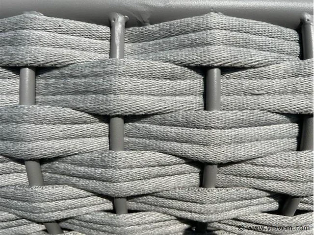 Ligbeddenset 2-delig dark antraciet wicker / light grey - afbeelding 3 van  4