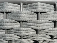Ligbeddenset 2-delig dark antraciet wicker / light grey - afbeelding 3 van  4
