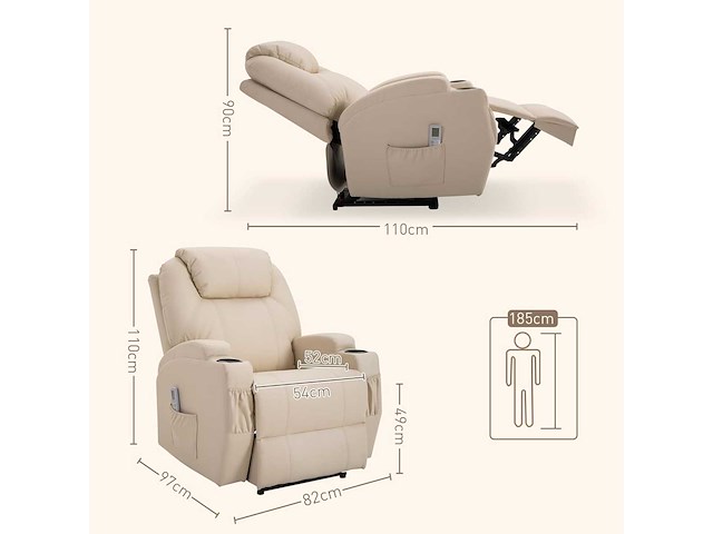 Liggende massagestoel - afbeelding 4 van  8