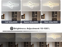 Lihaian stille plafondventilator met verlichting - afbeelding 4 van  6