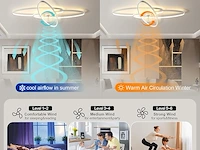 Lihaian stille plafondventilator met verlichting - afbeelding 5 van  6