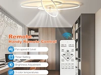 Lihaian stille plafondventilator met verlichting - afbeelding 6 van  6