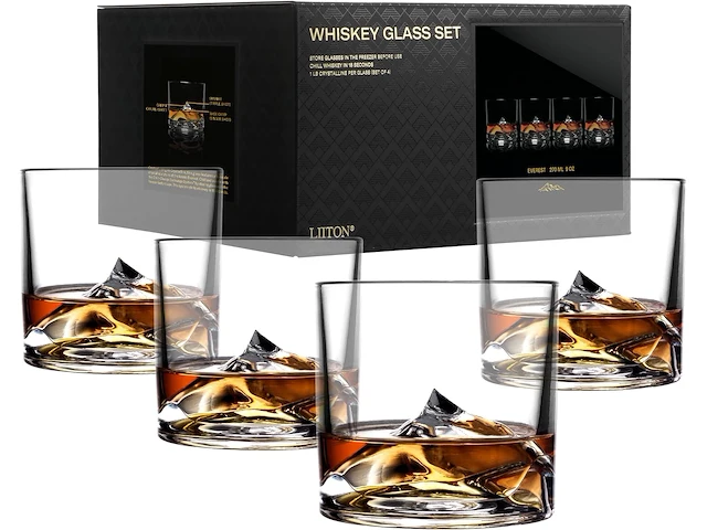 Liiton everest whiskyglazen, 4-delig - afbeelding 1 van  3
