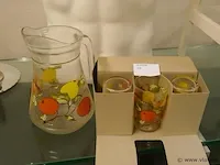 Limonade kan met glaasjes - afbeelding 1 van  1